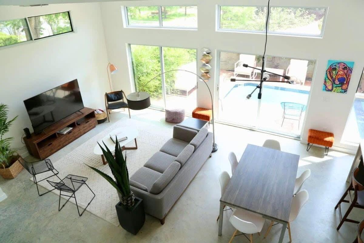Stunning Modern Home W Pool & Hot Tub In Dt Austin Exterior foto