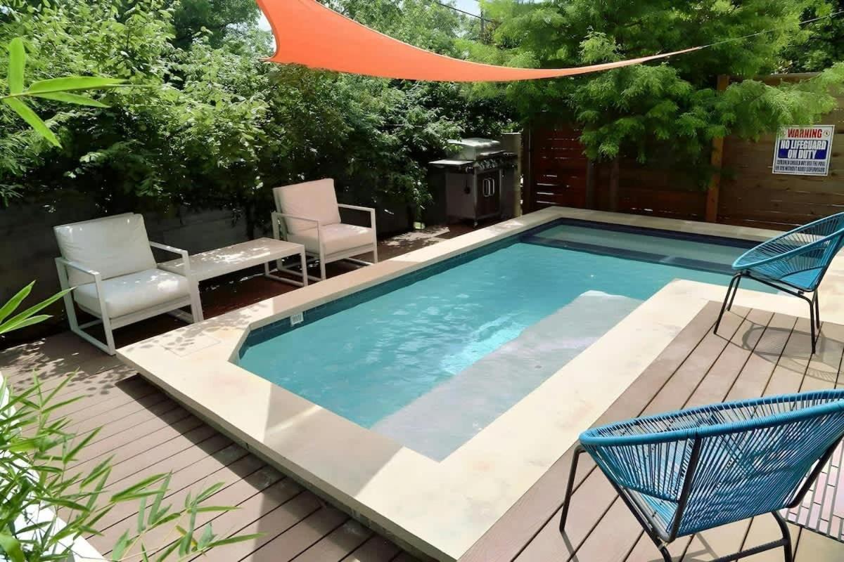 Stunning Modern Home W Pool & Hot Tub In Dt Austin Exterior foto